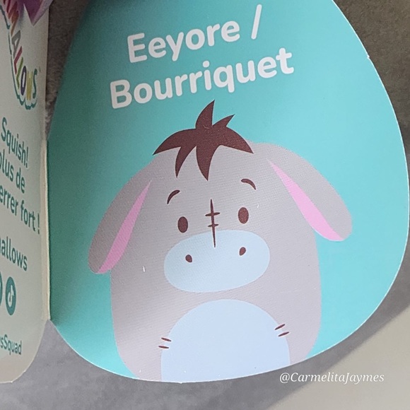 EEYORE 🫏 Disney Winnie The Pooh Character Original Squishmallow - Kelly Toy NWT - Picture 8 of 8